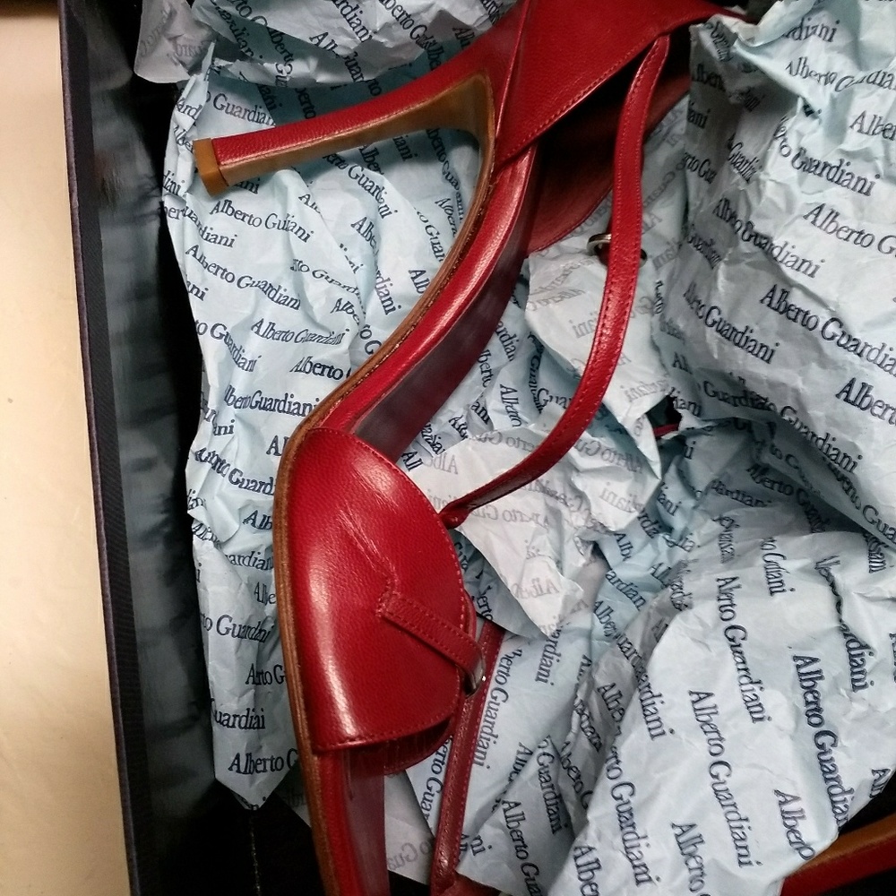 Alberto Guardiani Wine red women shoe